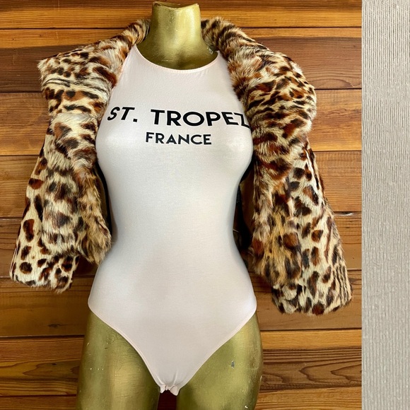 L.A. Hearts Chic ST. TROPEZ France BODYSUIT With Cutout Back Size Small - Picture 5 of 16